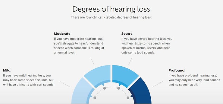 By the time we reach 65, one in three of us will have a hearing impairment. - (Section 2)
